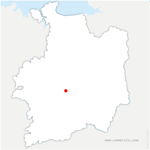 carte de localisation de Saint-Jacques-de-la-Lande