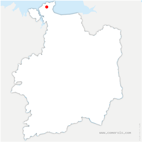 carte de localisation de Saint-Méloir-des-Ondes
