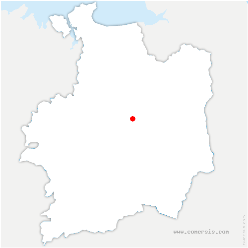 carte de localisation de Saint-Sulpice-la-Forêt