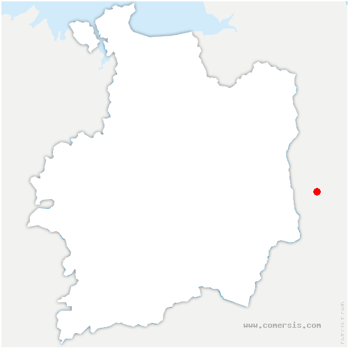 carte de localisation de Saint-Vincent-sur-Oust