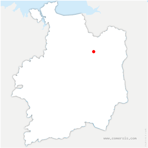 carte de localisation du Tiercent