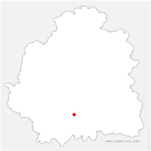 carte de localisation de Argenton-sur-Creuse