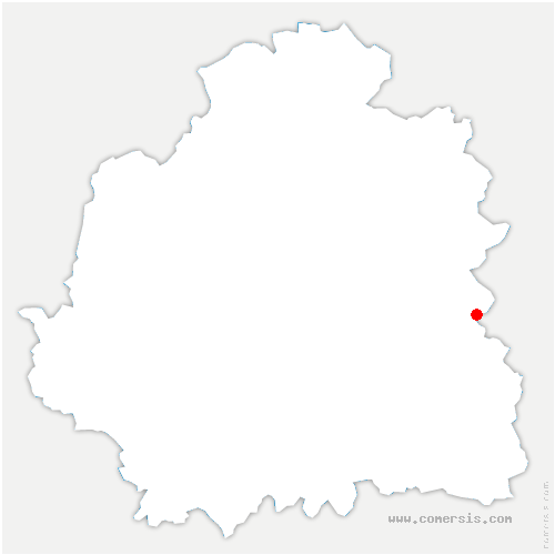 carte de localisation de Beaumont-Village