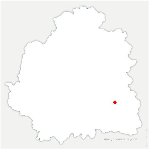 carte de localisation de Bridoré