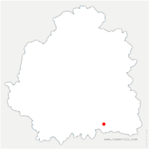 carte de localisation de la Buxerette