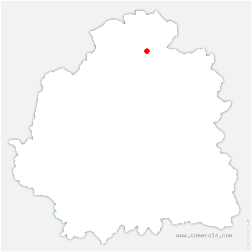 carte de localisation de Buxeuil