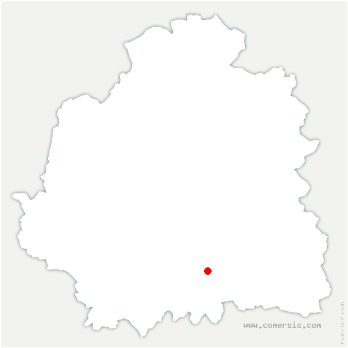 carte de localisation de la Celle-Guenand
