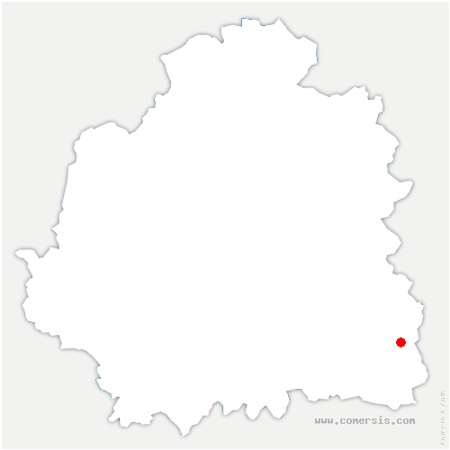 carte de localisation de Champillet