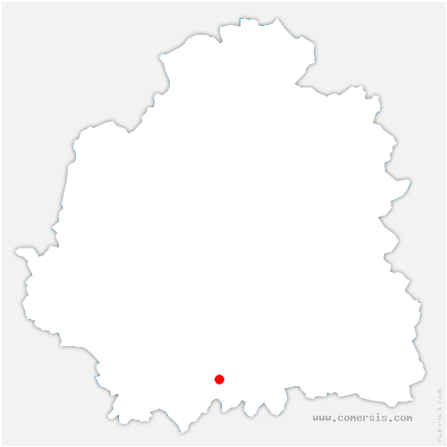 carte de localisation de Châteauvieux