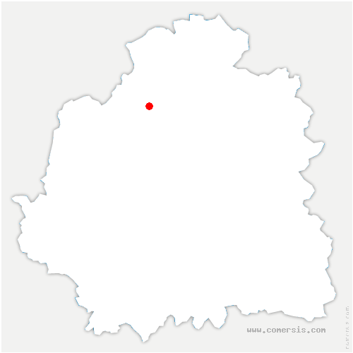 carte de localisation de Heugnes