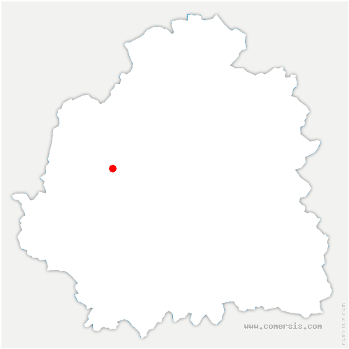 carte de localisation de Lazenay