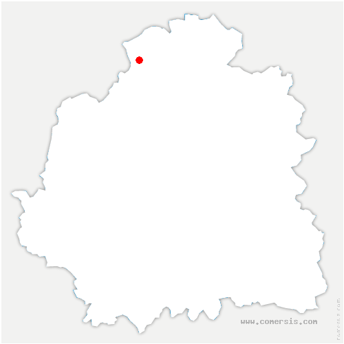 carte de localisation de Luçay-le-Mâle