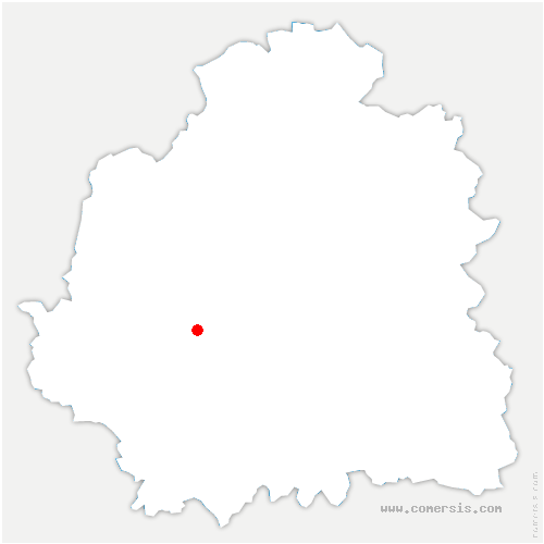 carte de localisation de Mareuil-sur-Arnon