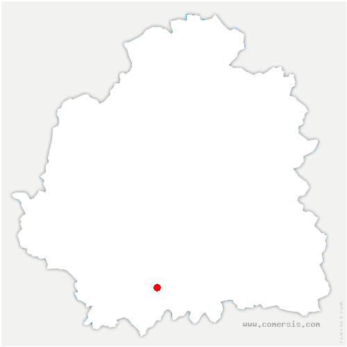 carte de localisation de Mareuil-sur-Cher