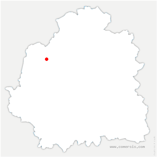 carte de localisation de Méreau