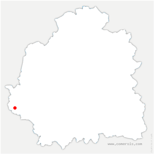 carte de localisation de Mérigny