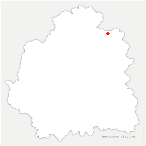 carte de localisation de Meunet-sur-Vatan