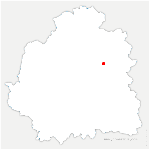 carte de localisation de Montierchaume
