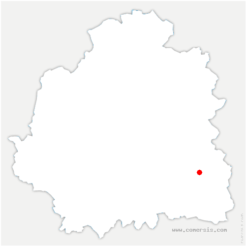 carte de localisation de Nohant-Vic