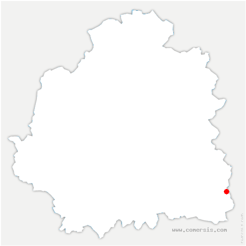 carte de localisation d'Orçay