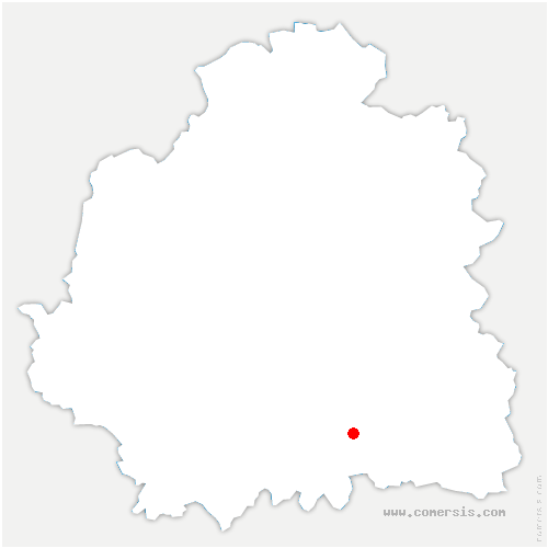carte de localisation du Petit-Pressigny