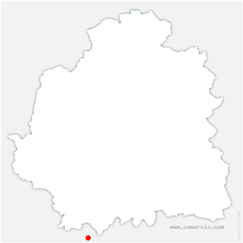 carte de localisation de Préveranges