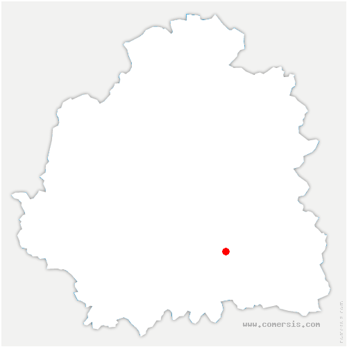 carte de localisation de Pruniers-en-Sologne