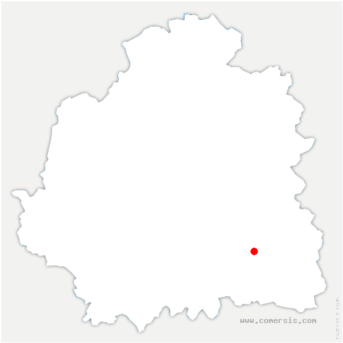 carte de localisation de Saint-Flovier