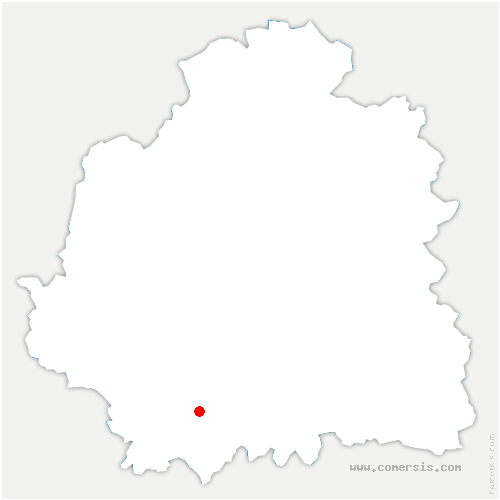 carte de localisation de Saint-Jeanvrin