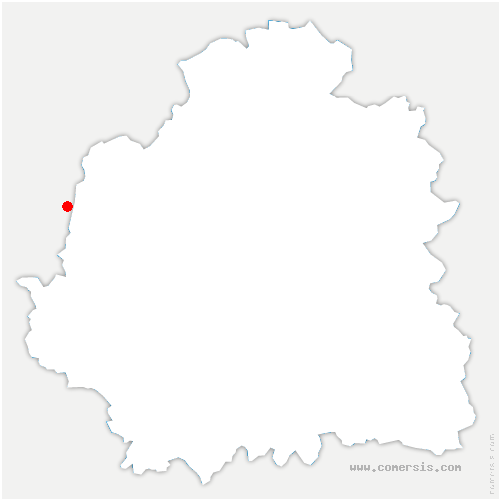 carte de localisation de Saint-Outrille