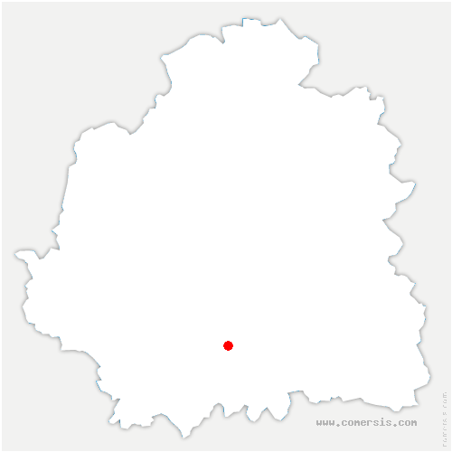 carte de localisation de Saint-Romain-sur-Cher