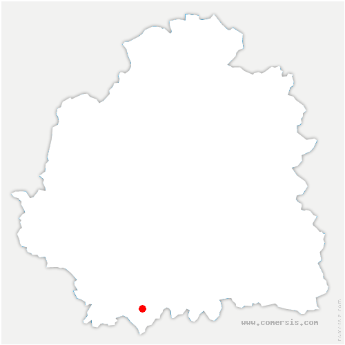 carte de localisation de Saint-Saturnin