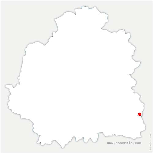 carte de localisation de Theillay