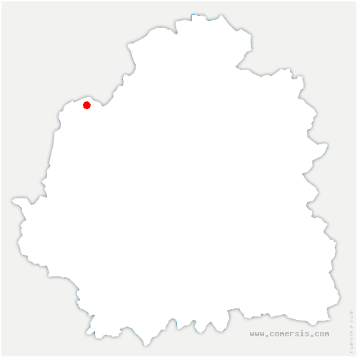 carte de localisation de Thénioux