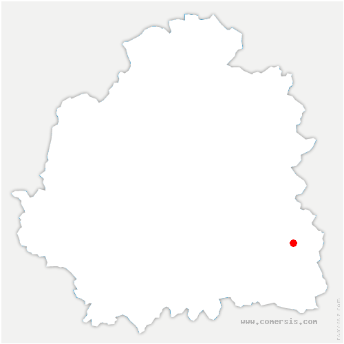 carte de localisation de Villedômain