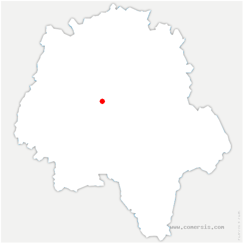carte de localisation de Artannes-sur-Indre