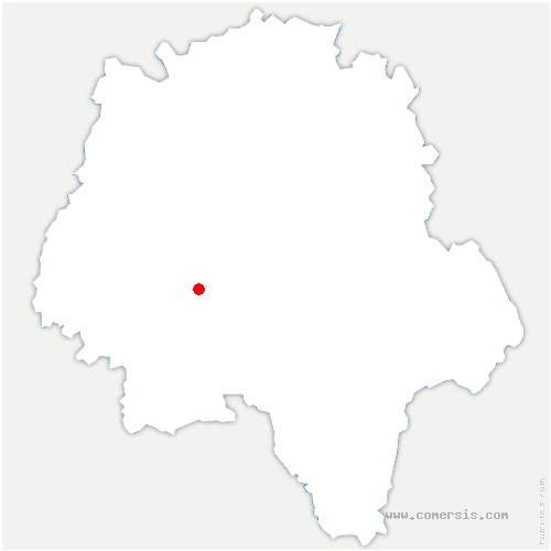 carte de localisation d'Avon-les-Roches