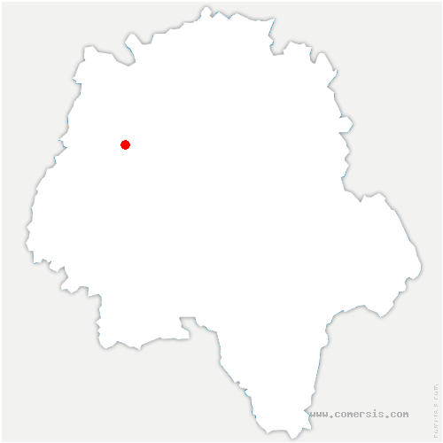 carte de localisation d'Avrillé-les-Ponceaux