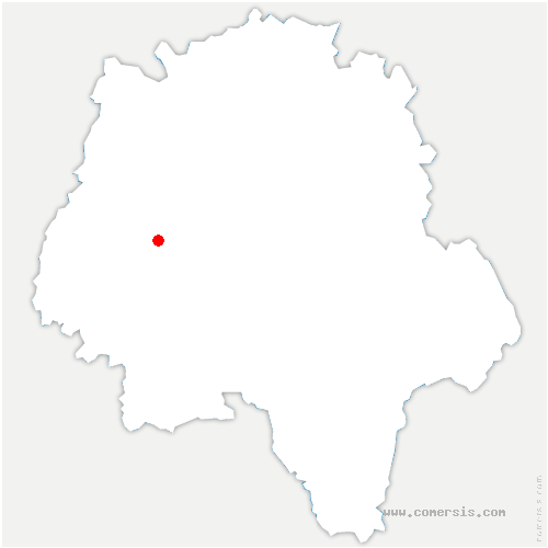 carte de localisation d'Azay-le-Rideau