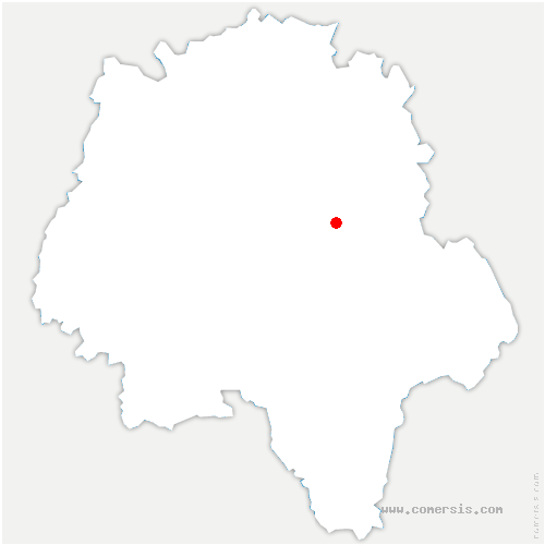 carte de localisation de Azay-sur-Cher