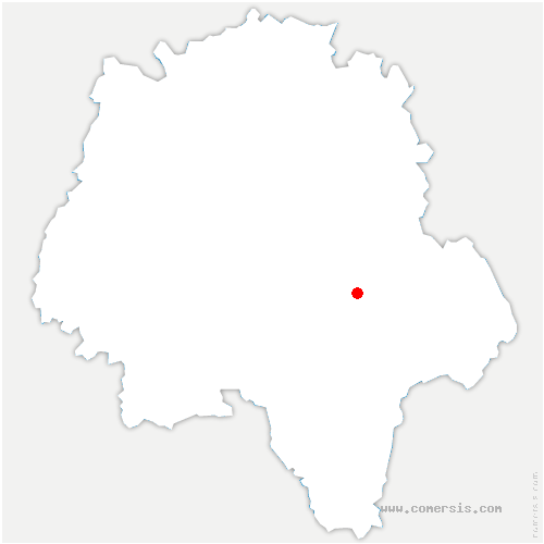 carte de localisation d'Azay-sur-Indre