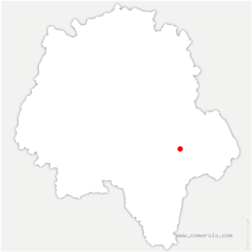 carte de localisation de Beaulieu-lès-Loches