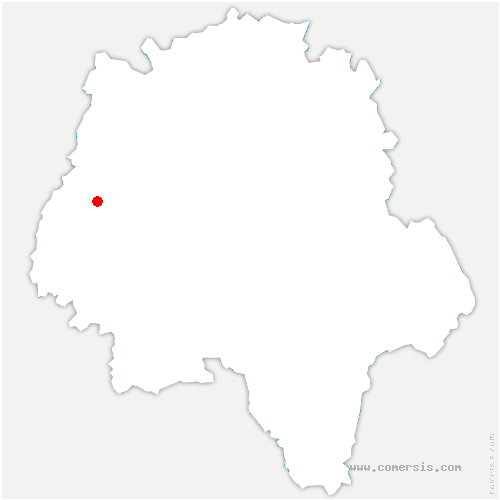 carte de localisation de Benais