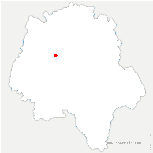 carte de localisation de Berthenay
