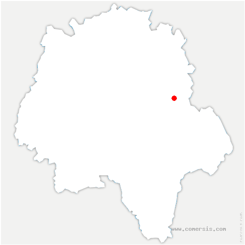 carte de localisation de Bléré