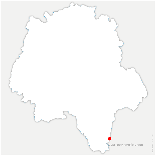 carte de localisation de Bossay-sur-Claise