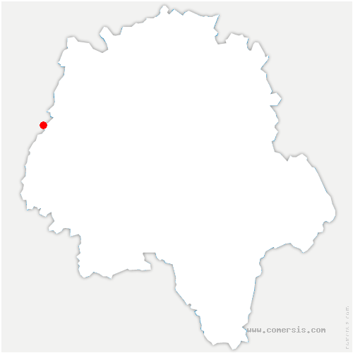 carte de localisation de Bourgueil