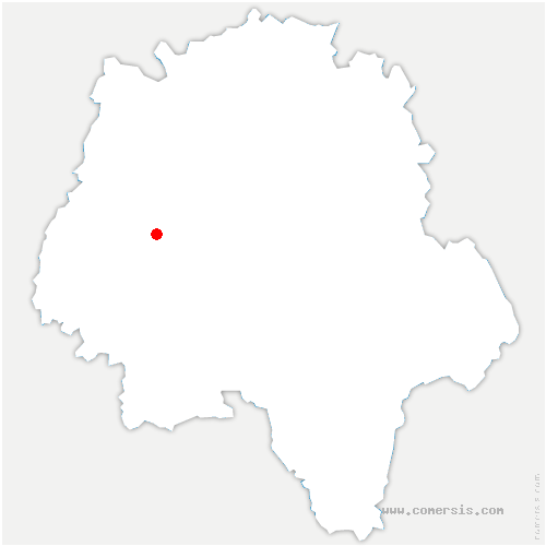 carte de localisation de Bréhémont