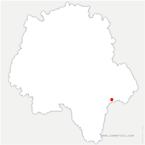carte de localisation de Bridoré