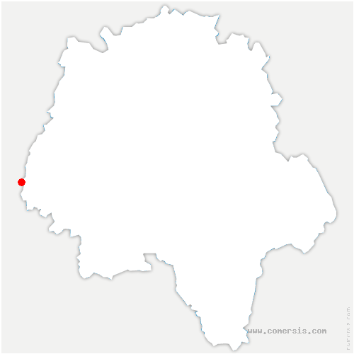carte de localisation de Candes-Saint-Martin